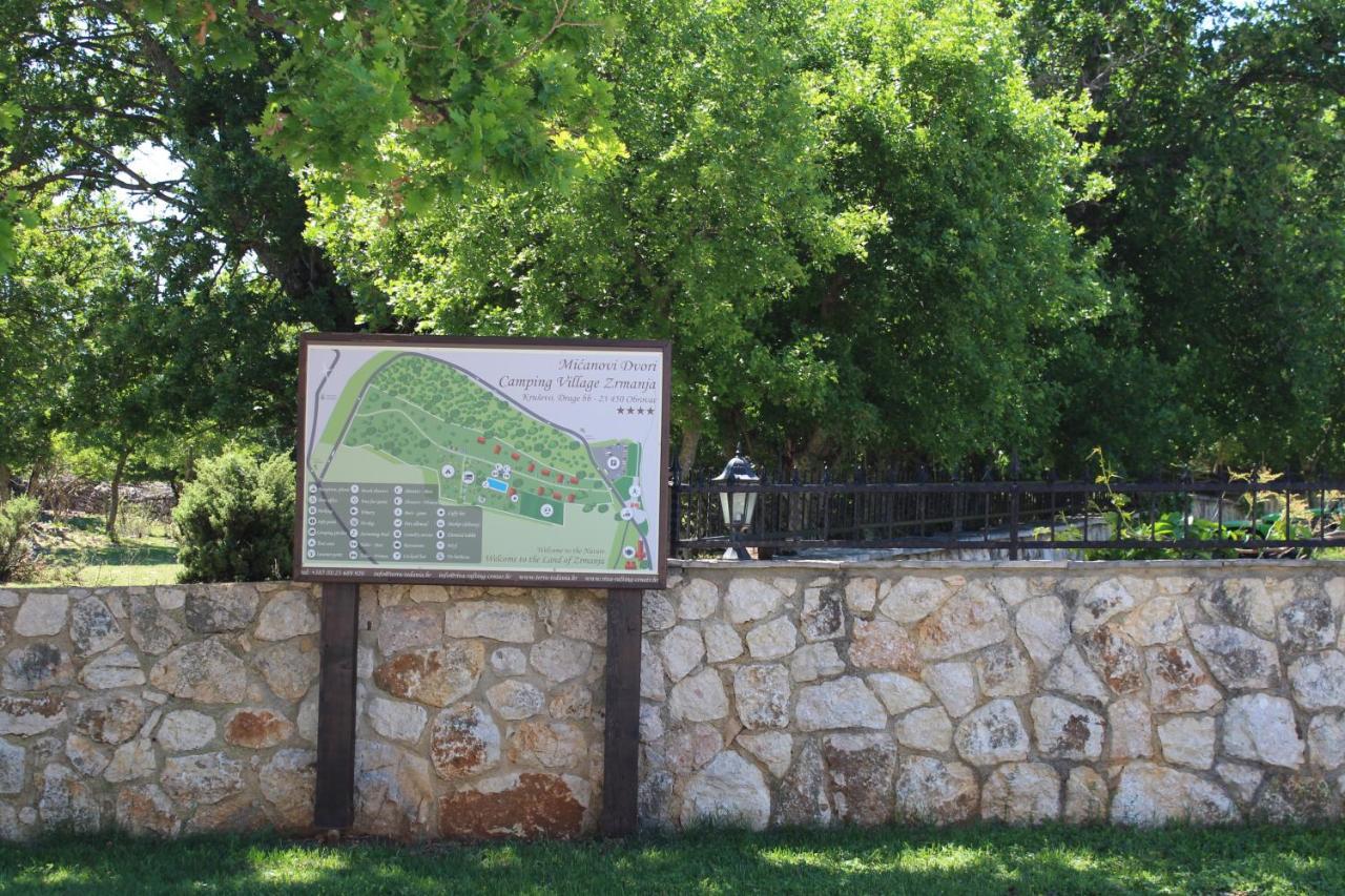 Micanovi Dvori Mobile Home Village Zrmanja Obrovac Dış mekan fotoğraf